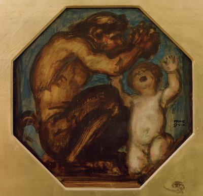 Faun and Bacchus Boy by Franz von Stuck